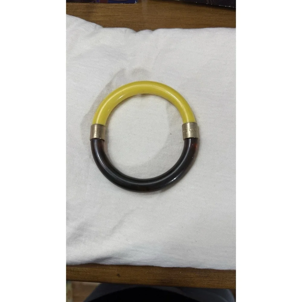 Marc Jacobs yellow and brown bangle bracelet jewellery